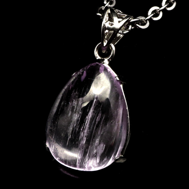 ピンク クンツァイト ペンダントしずく ドロップ 雫 リチア輝石  