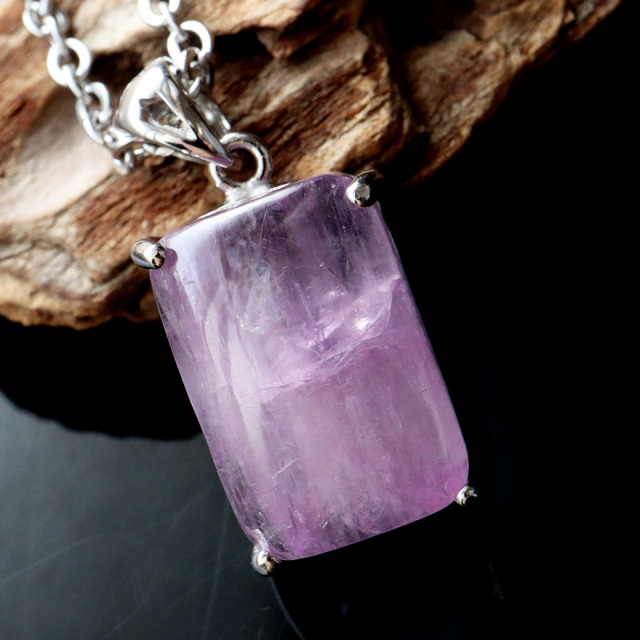 ピンク クンツァイト ペンダント AAA 高品質リチア輝石 Silver925 1点もの