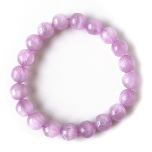 ピンク クンツァイト ブレスレット 9.5mm AAA リチア輝石 1点もの