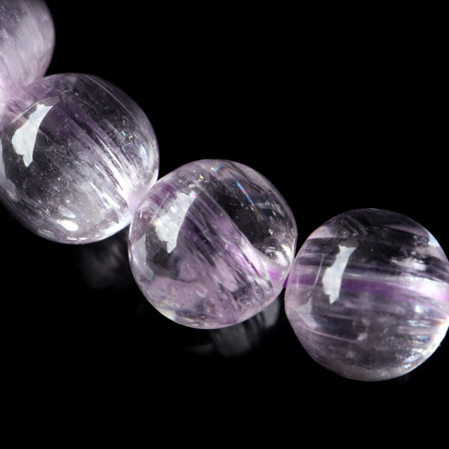 12mm 1本 クンツァイト ブレスレット Kunzite リチア輝石 楽天市場】ミルキークンツァイト ブレスレット 12mm リシア輝石