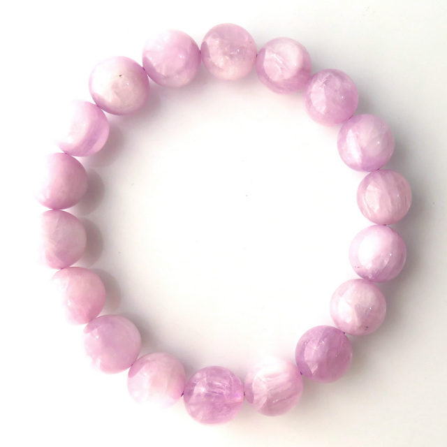 高品質 クンツァイト ブレスレット 1点もの パワーストーン 天然石