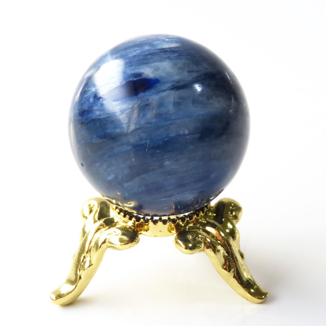 カイヤナイト 丸玉 台座付き 天然石 パワーストーン