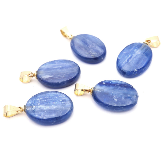 カイヤナイト ペンダント タンザニア産 天然石 ネックレス  ステンレス製 パワーストーン メンズ レディース Kyanite 藍晶石
