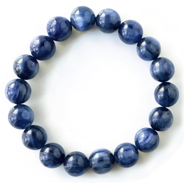 カイヤナイト ブレスレット メンズ レディース ブラジル産 藍晶石 1点もの 天然石 パワーストーン