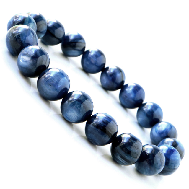 カイヤナイト ブレスレット メンズ レディース ブラジル産 藍晶石 1点もの 天然石 パワーストーン