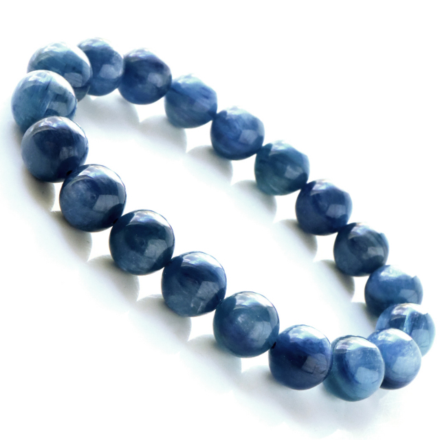 カイヤナイト ブレスレット メンズ レディース ブラジル産 藍晶石 1点もの 天然石 パワーストーン