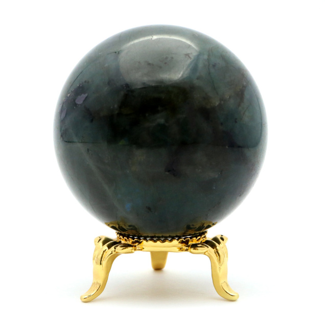【高品質】ラブラドライト スフィア 丸玉60mm 台座付き ラブラドライト 丸玉 48mm 台座付き マダガスカル産 1点もの スフィア