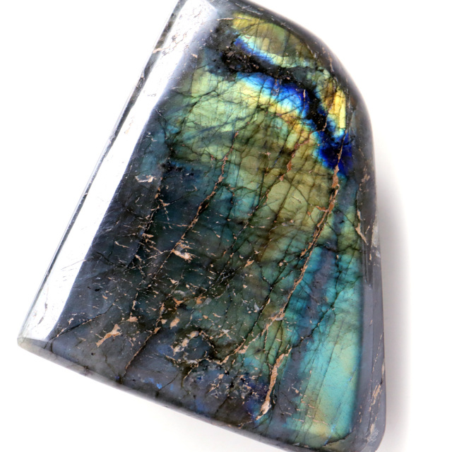 ラブラドライト 原石 鉱物 490g 1点もの シラー 天然石 パワーストーン