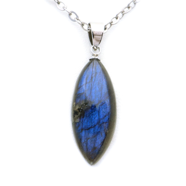 ラブラドライト ペンダント ネックレス 天然石 AAA ブルーシラー パワーストーン 1点もの Labradorite