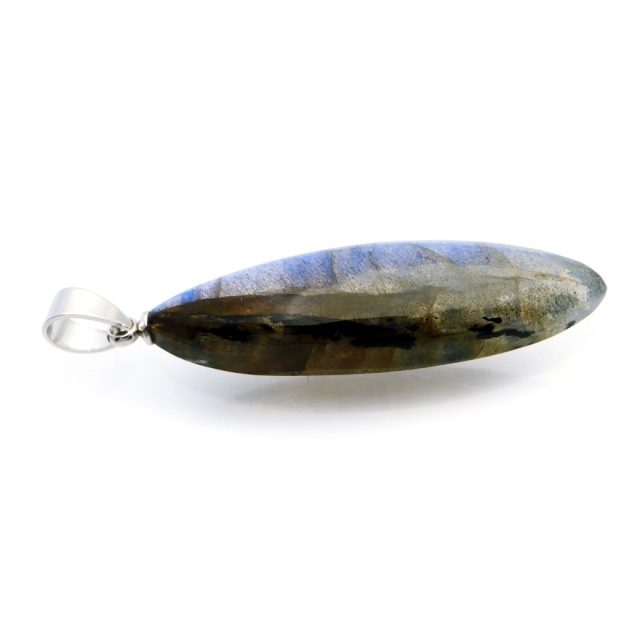 ラブラドライト ペンダント ネックレス 天然石 AAA ブルーシラー パワーストーン 1点もの Labradorite