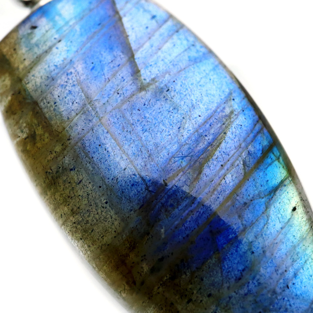 ラブラドライト ペンダント ネックレス 天然石 AAA ブルーシラー パワーストーン 1点もの Labradorite