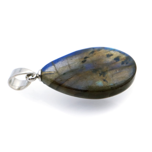 ラブラドライト ペンダント ネックレス 天然石 AAA ブルーシラー パワーストーン 1点もの Labradorite