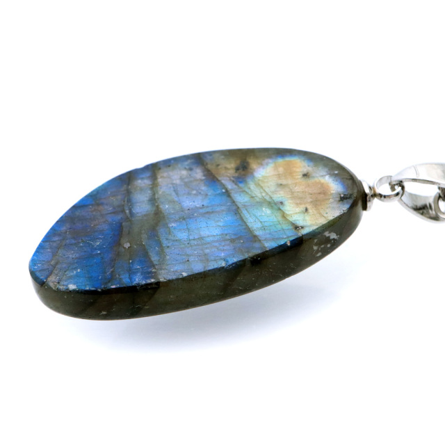 ラブラドライト ペンダント ネックレス 天然石 AAA ブルーシラー パワーストーン 1点もの Labradorite