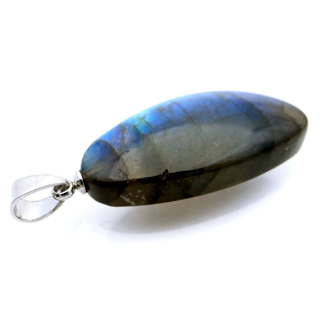 ラブラドライト ペンダント ネックレス 天然石 AAA ブルーシラー パワーストーン 1点もの Labradorite