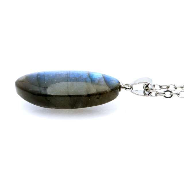 ラブラドライト ペンダント ネックレス 天然石 AAA ブルーシラー パワーストーン 1点もの Labradorite