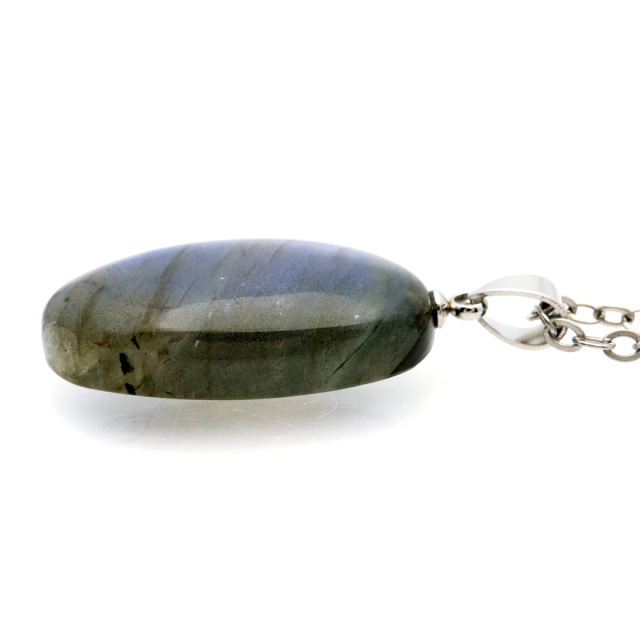 ラブラドライト ペンダント ネックレス 天然石 AAA ブルーシラー パワーストーン 1点もの Labradorite