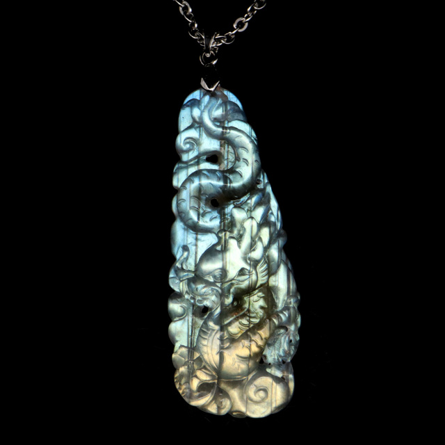 ラブラドライト 原石 鉱物 386g 1点もの シラー 天然石 パワーストーン