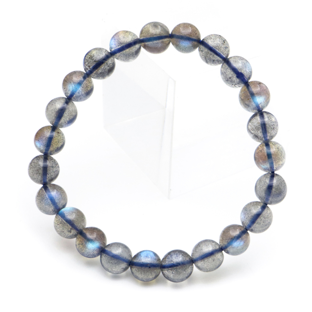 ラブラドライト ブレスレット 8mm AAAAA ブルーに輝くシラー 天然石 パワーストーン