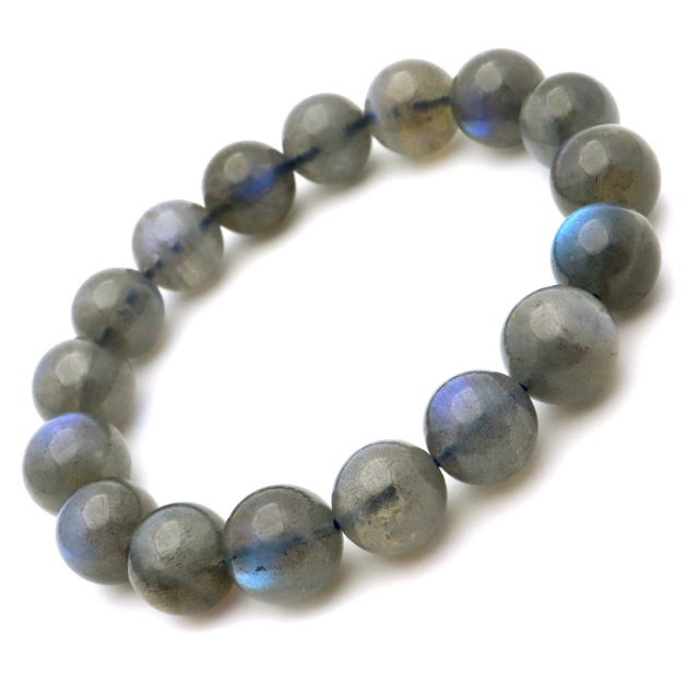 ラブラドライト ブレスレット 12mm 1点もの ブルーシラー AAA ラブラド