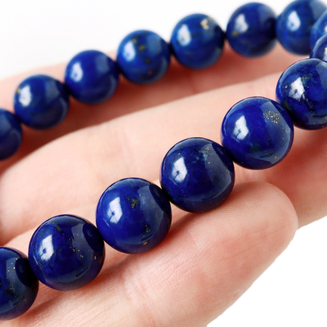 ラピスラズリ ブレスレット 10-11mm 12月 誕生石 天然石 パワーストーン