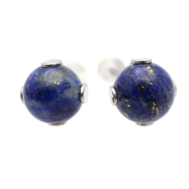 ラピスラズリ ピアス レディース メンズ スタッドピアス 6mm  天然石 パワーストーン おしゃれ かわいい 金属アレルギー 両耳用