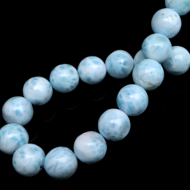 ラリマー ブレスレット 8mm ドミニカ産 1点物 天然石 ヒーリングストーン
