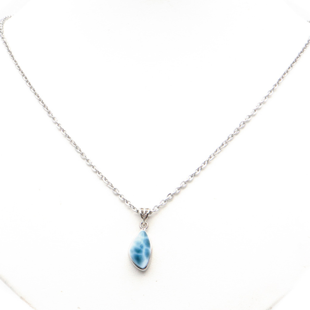 ラリマー ネックレス 天然石 ペンダント Silver925 ロイヤルクラス Srank スカイブルー ドミニカ産 パワーストーン ブルー