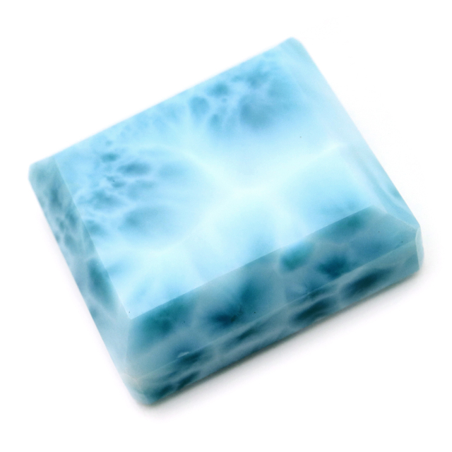 ラリマー ルース 裸石 スクエア 天然石 ロイヤルクラス Srank