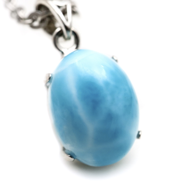 ラリマー ネックレス 天然石 ペンダント Silver925 ロイヤルクラス Srank スカイブルー ドミニカ産