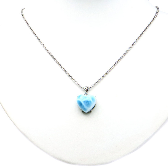 ♡大きめハートラリマー♡ネックレス 楽天市場】ラリマー ネックレス ハートの通販