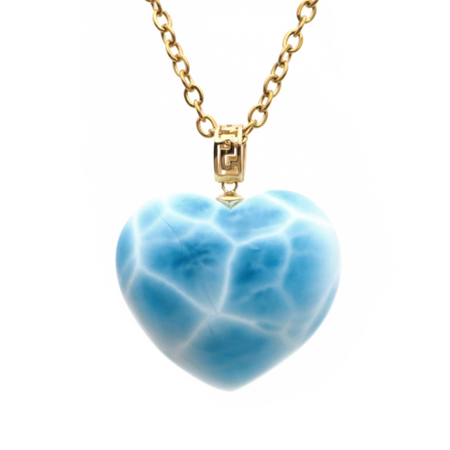 ⭐︎【天然】ラリマー ペンダントトップ k18 9.4g 何気なし 