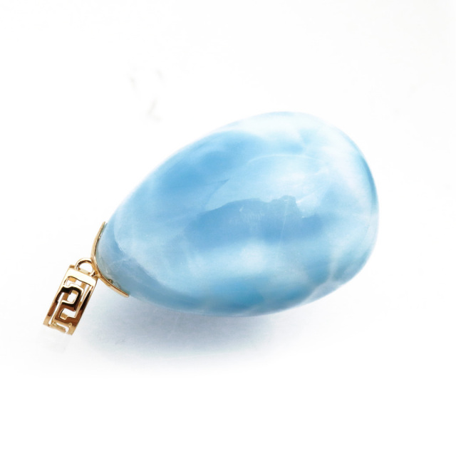 ⭐︎【天然】ラリマー ペンダントトップ k18 16.3g 