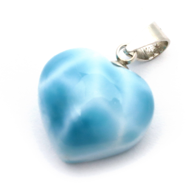 ラリマー ネックレス 天然石 ペンダント ハート かわいい ロイヤル