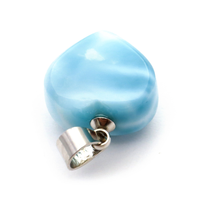 ラリマー ネックレス 天然石 ペンダント ハート かわいい ロイヤル