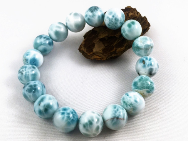 ☆高品質グラム660円☆ドミニカ産ラリマーブレスレット13mm