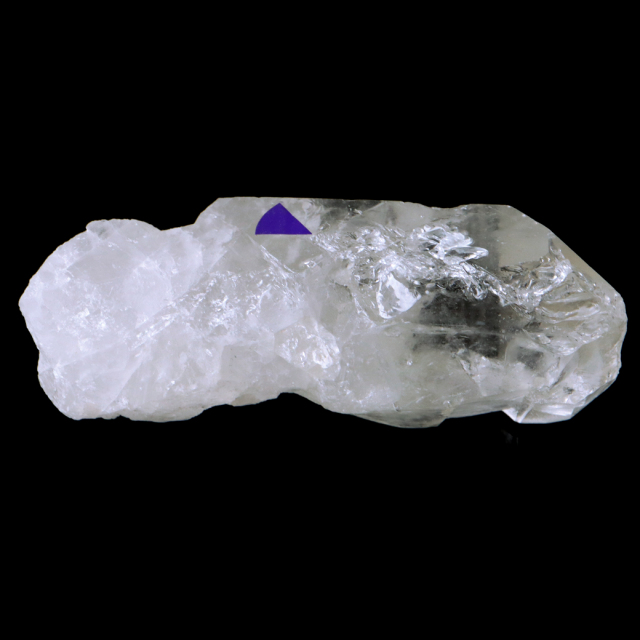 レムリアンシード 水晶 ポイント 幅72mm ライトニング水晶 雷水晶 単結晶 天然石 ブラジル ミナスジェライス州