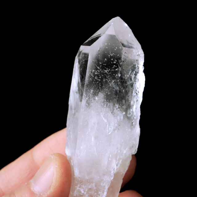 レムリアンシード 水晶 ポイント 幅63mm ライトニング水晶 雷水晶 単結晶 天然石 ブラジル ミナスジェライス州