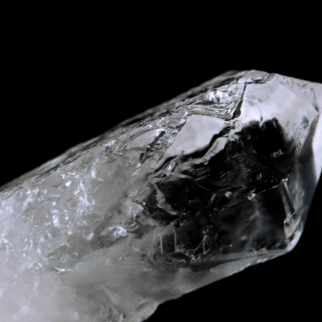 レムリアンシード 水晶 ポイント 幅63mm ライトニング水晶 雷水晶 単結晶 天然石 ブラジル ミナスジェライス州