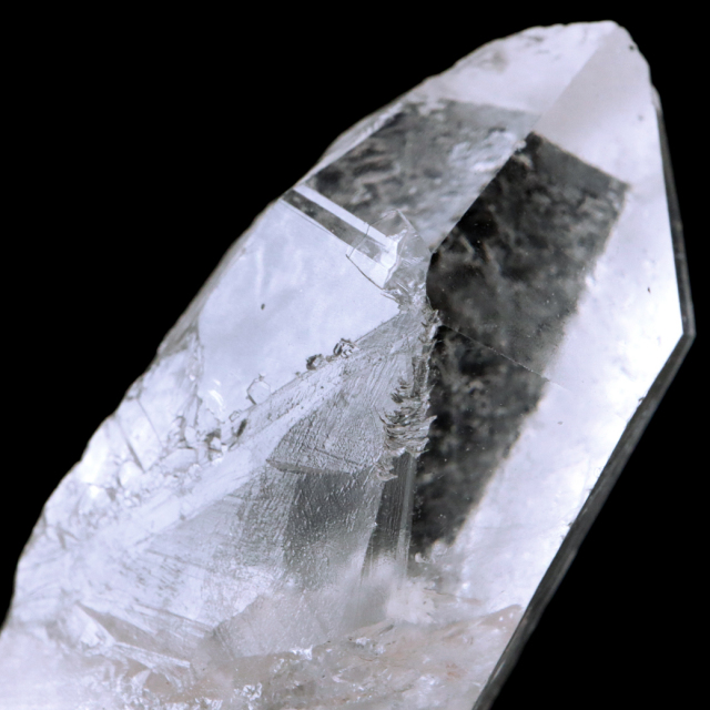 レムリアンシード 水晶 ポイント 幅63mm ライトニング水晶 雷水晶 単結晶 天然石 ブラジル ミナスジェライス州