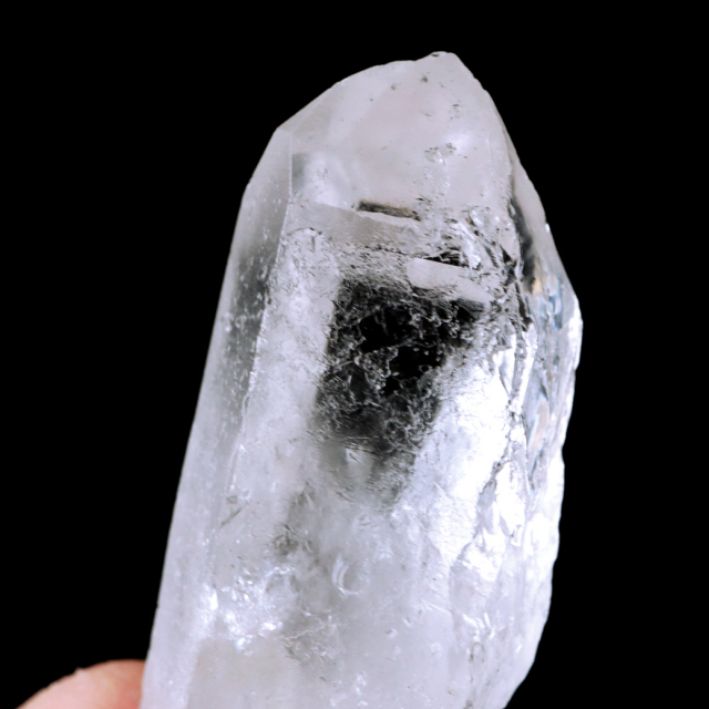 レムリアンシード 水晶 ポイント 幅63mm ライトニング水晶 雷水晶 単結晶 天然石 ブラジル ミナスジェライス州