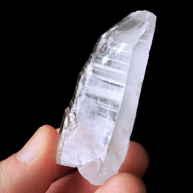 レムリアンシード 水晶 ポイント 幅55mm ライトニング水晶 雷水晶 単結晶 天然石 ブラジル ミナスジェライス州