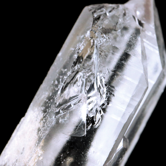 レムリアンシード 水晶 ポイント 幅42mm ライトニング水晶 雷水晶 単結晶 天然石 ブラジル ミナスジェライス州