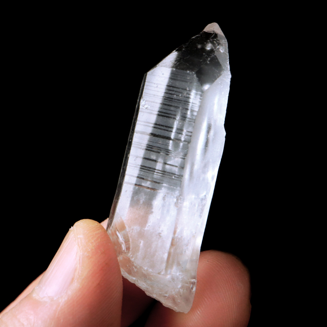 レムリアンシード 水晶 ポイント 幅45mm ライトニング水晶 雷水晶 単結晶 天然石 ブラジル ミナスジェライス州