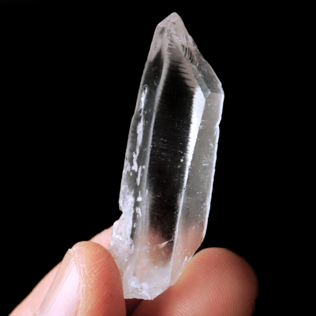 レムリアンシード 水晶 ポイント 幅45mm ライトニング水晶 雷水晶 単結晶 天然石 ブラジル ミナスジェライス州
