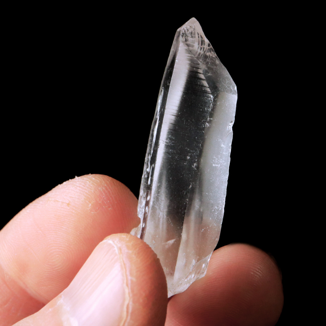 レムリアンシード 水晶 ポイント 幅45mm ライトニング水晶 雷水晶 単結晶 天然石 ブラジル ミナスジェライス州