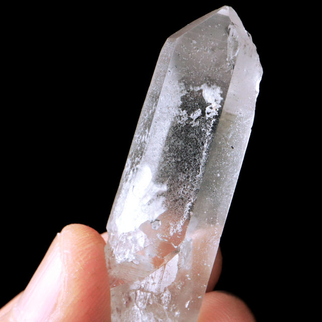 レムリアンシード 水晶 ポイント 幅41mm ライトニング水晶 雷水晶 単結晶 天然石 ブラジル ミナスジェライス州