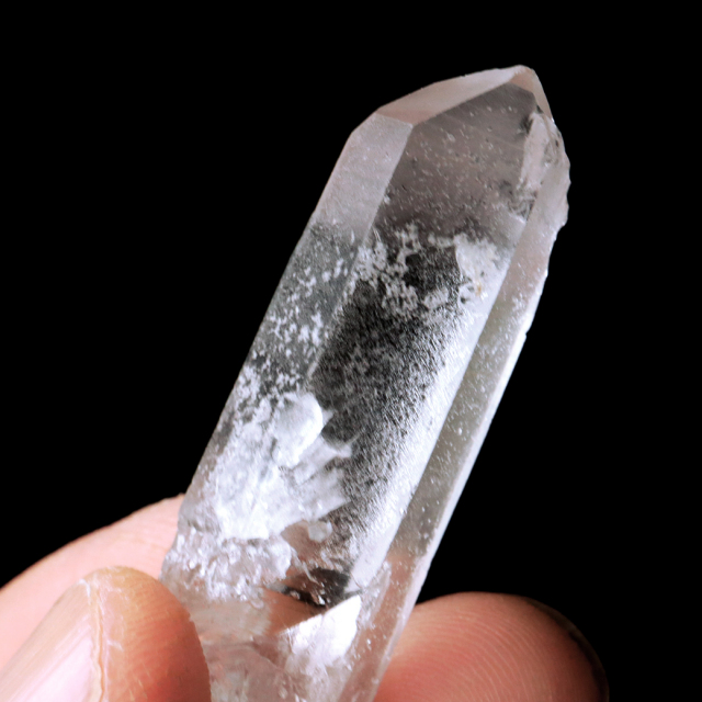 レムリアンシード 水晶 ポイント 幅41mm ライトニング水晶 雷水晶 単結晶 天然石 ブラジル ミナスジェライス州