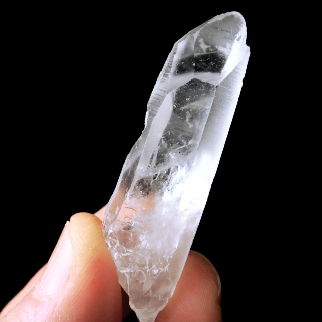 レムリアンシード 水晶 ポイント 幅50mm ライトニング水晶 雷水晶 単結晶 天然石 ブラジル ミナスジェライス州