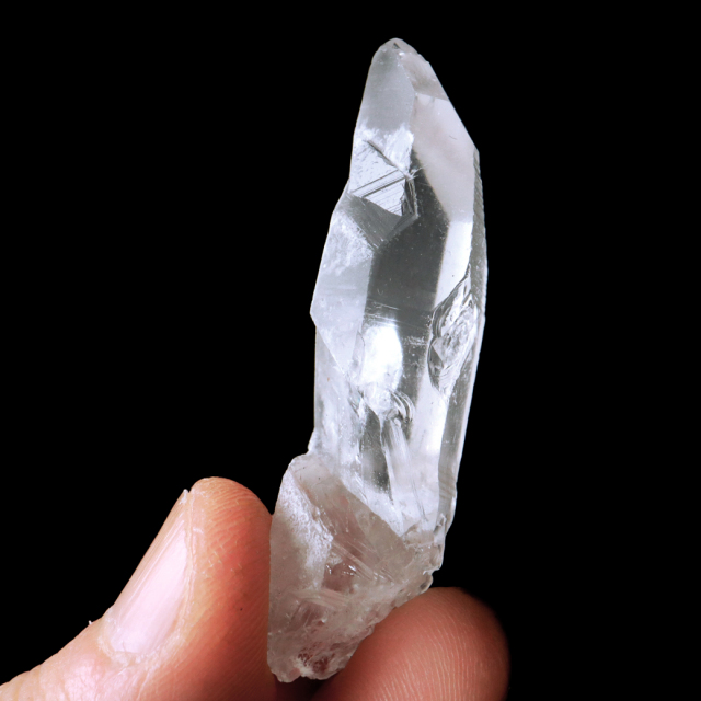 レムリアンシード 水晶 ポイント 幅50mm ライトニング水晶 雷水晶 単結晶 天然石 ブラジル ミナスジェライス州