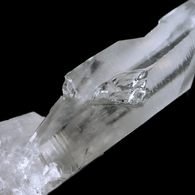 レムリアンシード 水晶 ポイント 幅50mm ライトニング水晶 雷水晶 単結晶 天然石 ブラジル ミナスジェライス州